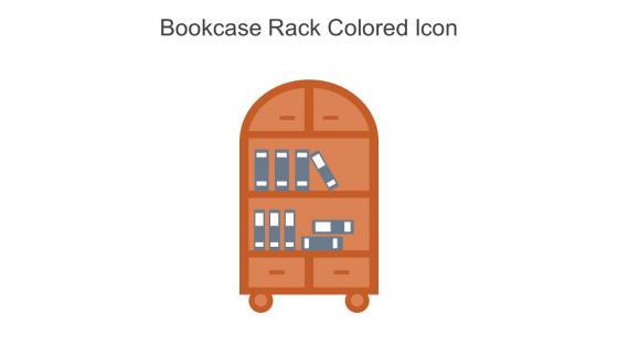 Bookcase Rack Colored Icon In Powerpoint Pptx Png And Editable Eps Format