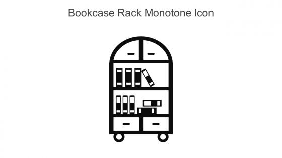 Bookcase Rack Monotone Icon In Powerpoint Pptx Png And Editable Eps Format