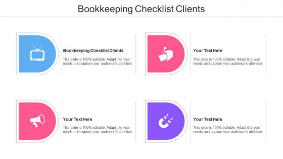 Bookkeeping Checklist Clients Ppt Powerpoint Presentation Pictures Portfolio Cpb