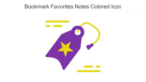 Bookmark Favorites Notes Colored Icon In Powerpoint Pptx Png And Editable Eps Format