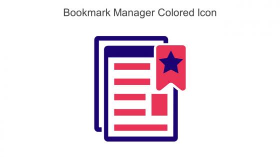 Bookmark Manager Colored Icon In Powerpoint Pptx Png And Editable Eps Format