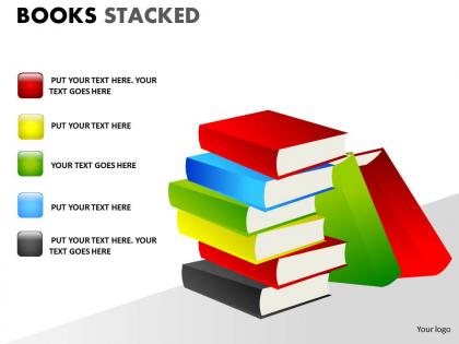 Books stacked ppt 13