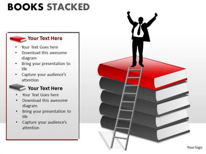 Books stacked ppt 7