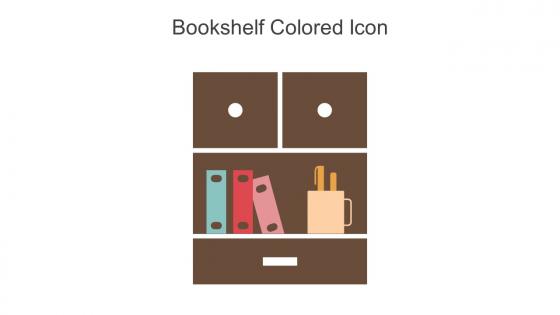 Bookshelf Colored Icon In Powerpoint Pptx Png And Editable Eps Format