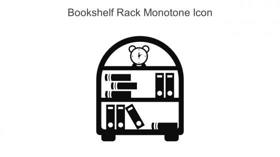 Bookshelf Rack Monotone Icon In Powerpoint Pptx Png And Editable Eps Format