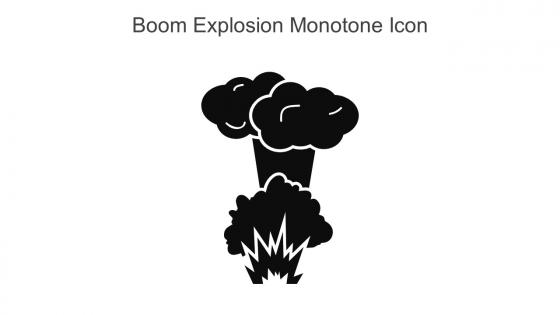 Boom Explosion Monotone Icon In Powerpoint Pptx Png And Editable Eps Format
