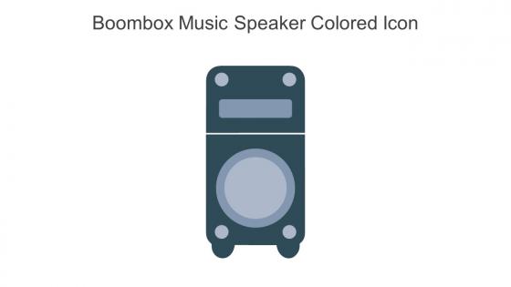 Boombox Music Speaker Colored Icon In Powerpoint Pptx Png And Editable Eps Format