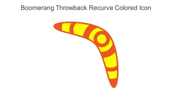Boomerang Throwback Recurve Colored Icon In Powerpoint Pptx Png And Editable Eps Format