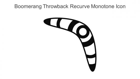 Boomerang Throwback Recurve Monotone Icon In Powerpoint Pptx Png And Editable Eps Format