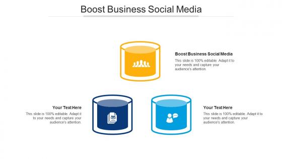Boost business social media ppt powerpoint presentation ideas visual aids cpb