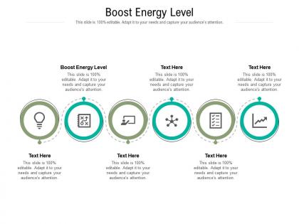 Boost energy level ppt powerpoint presentation file shapes cpb