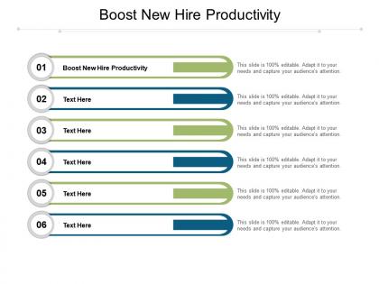 Boost new hire productivity ppt powerpoint presentation styles examples cpb