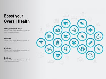 Boost your overall health ppt powerpoint presentation show designs