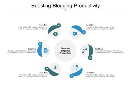 Boosting blogging productivity ppt powerpoint presentation file visuals cpb