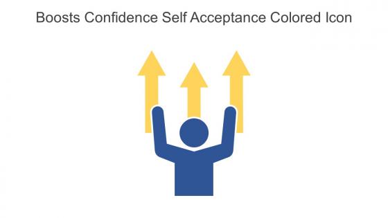 Boosts Confidence Self Acceptance Colored Icon In Powerpoint Pptx Png And Editable Eps Format