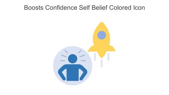 Boosts Confidence Self Belief Colored Icon In Powerpoint Pptx Png And Editable Eps Format