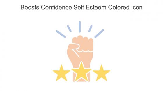 Boosts Confidence Self Esteem Colored Icon In Powerpoint Pptx Png And Editable Eps Format