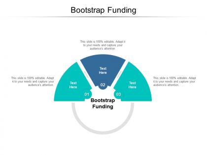 Bootstrap funding ppt powerpoint presentation icon deck cpb