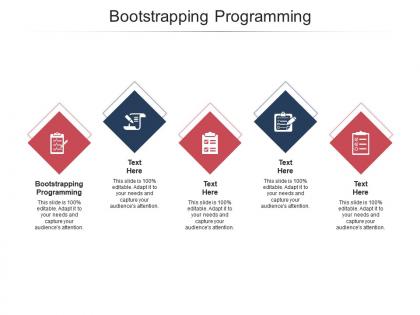 Bootstrapping programming ppt powerpoint presentation portfolio shapes cpb