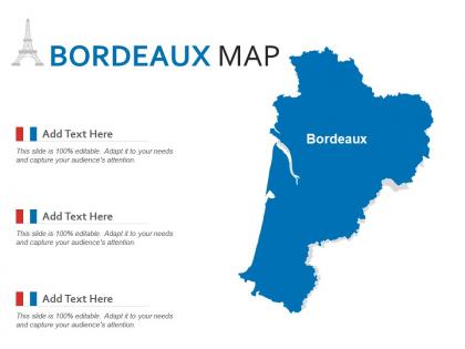 Bordeaux map powerpoint presentation ppt template