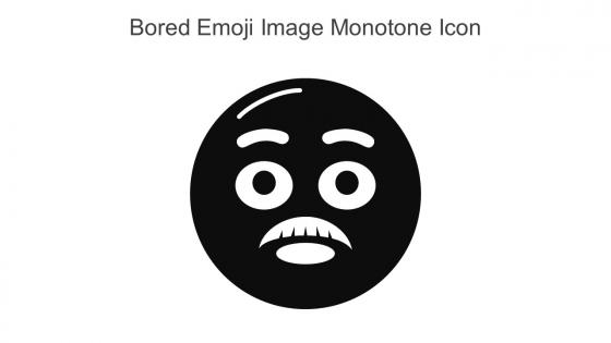 Bored Emoji Image Monotone Icon In Powerpoint Pptx Png And Editable Eps Format
