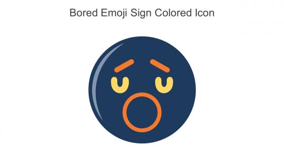Bored Emoji Sign Colored Icon In Powerpoint Pptx Png And Editable Eps Format