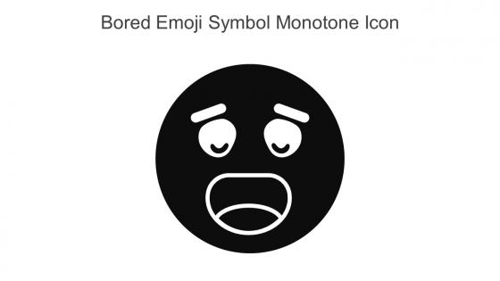 Bored Emoji Symbol Monotone Icon In Powerpoint Pptx Png And Editable Eps Format