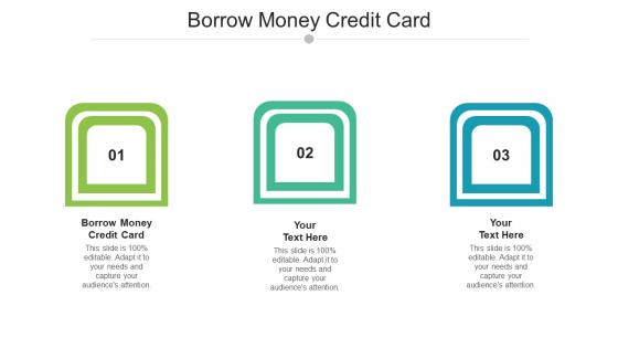Borrow Money Credit Card Ppt Powerpoint Presentation Outline Rules Cpb