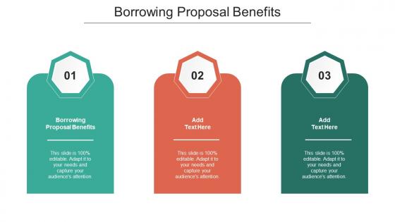 Borrowing Proposal Benefits Ppt Powerpoint Presentation Layouts Slide Portrait Cpb