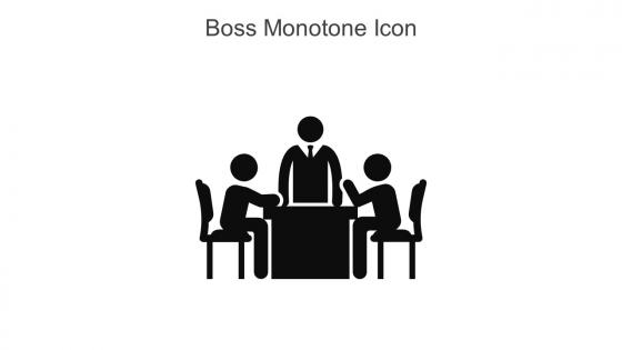 Boss Monotone Icon In Powerpoint Pptx Png And Editable Eps Format