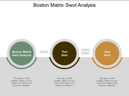 Boston matrix swot analysis ppt powerpoint presentation pictures demonstration cpb