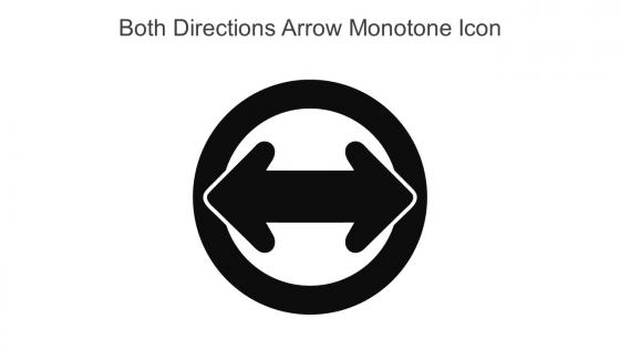 Both Directions Arrow Monotone Icon In Powerpoint Pptx Png And Editable Eps Format