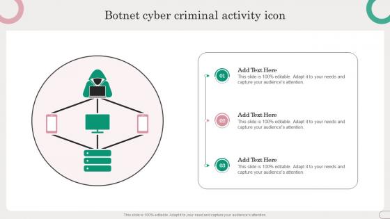 Botnet Cyber Criminal Activity Icon