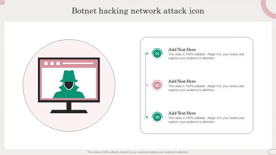 Botnet Hacking Network Attack Icon