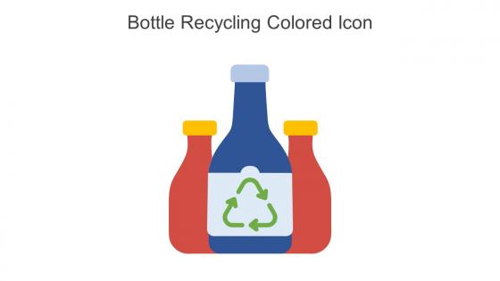 Bottle Recycling Colored Icon In Powerpoint Pptx Png And Editable Eps Format