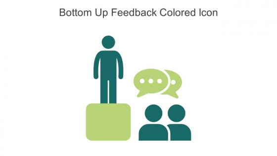 Bottom Up Feedback Colored Icon In Powerpoint Pptx Png And Editable Eps Format