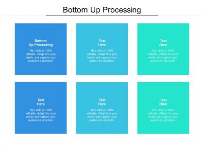 Bottom up processing ppt powerpoint presentation infographic template visual aids cpb