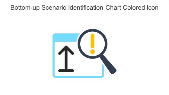 Bottom Up Scenario Identification Chart Colored Icon In Powerpoint Pptx Png And Editable Eps Format