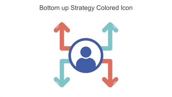 Bottom Up Strategy Colored Icon Icon In Powerpoint Pptx Png And Editable Eps Format