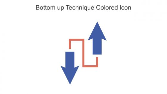 Bottom Up Technique Colored Icon Icon In Powerpoint Pptx Png And Editable Eps Format