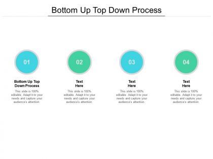 Bottom up top down process ppt powerpoint presentation portfolio cpb