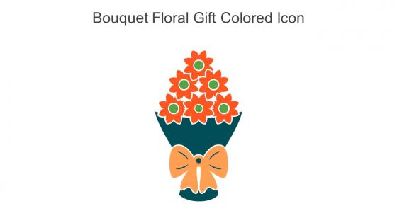 Bouquet Floral Gift Colored Icon In Powerpoint Pptx Png And Editable Eps Format