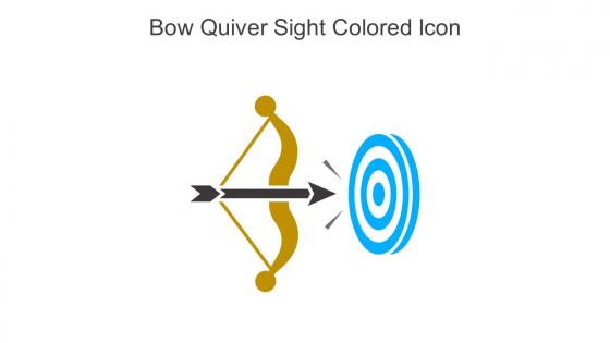 Bow Quiver Sight Colored Icon In Powerpoint Pptx Png And Editable Eps Format