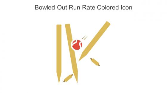 Bowled Out Run Rate Colored Icon In Powerpoint Pptx Png And Editable Eps Format
