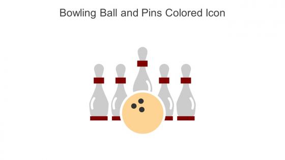 Bowling Ball And Pins Colored Icon In Powerpoint Pptx Png And Editable Eps Format