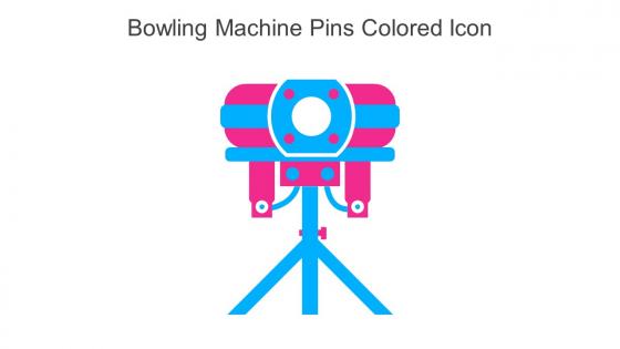 Bowling Machine Pins Colored Icon In Powerpoint Pptx Png And Editable Eps Format