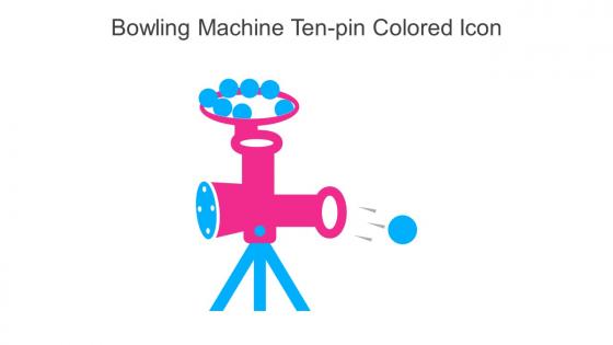 Bowling Machine Ten Pin Colored Icon In Powerpoint Pptx Png And Editable Eps Format