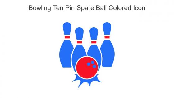 Bowling Ten Pin Spare Ball Colored Icon In Powerpoint Pptx Png And Editable Eps Format