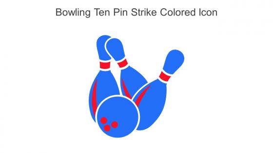 Bowling Ten Pin Strike Colored Icon In Powerpoint Pptx Png And Editable Eps Format