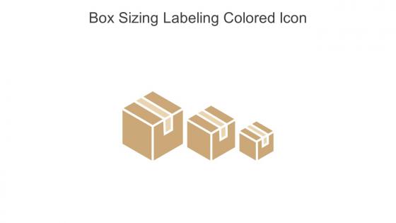 Box Sizing Labeling Colored Icon In Powerpoint Pptx Png And Editable Eps Format